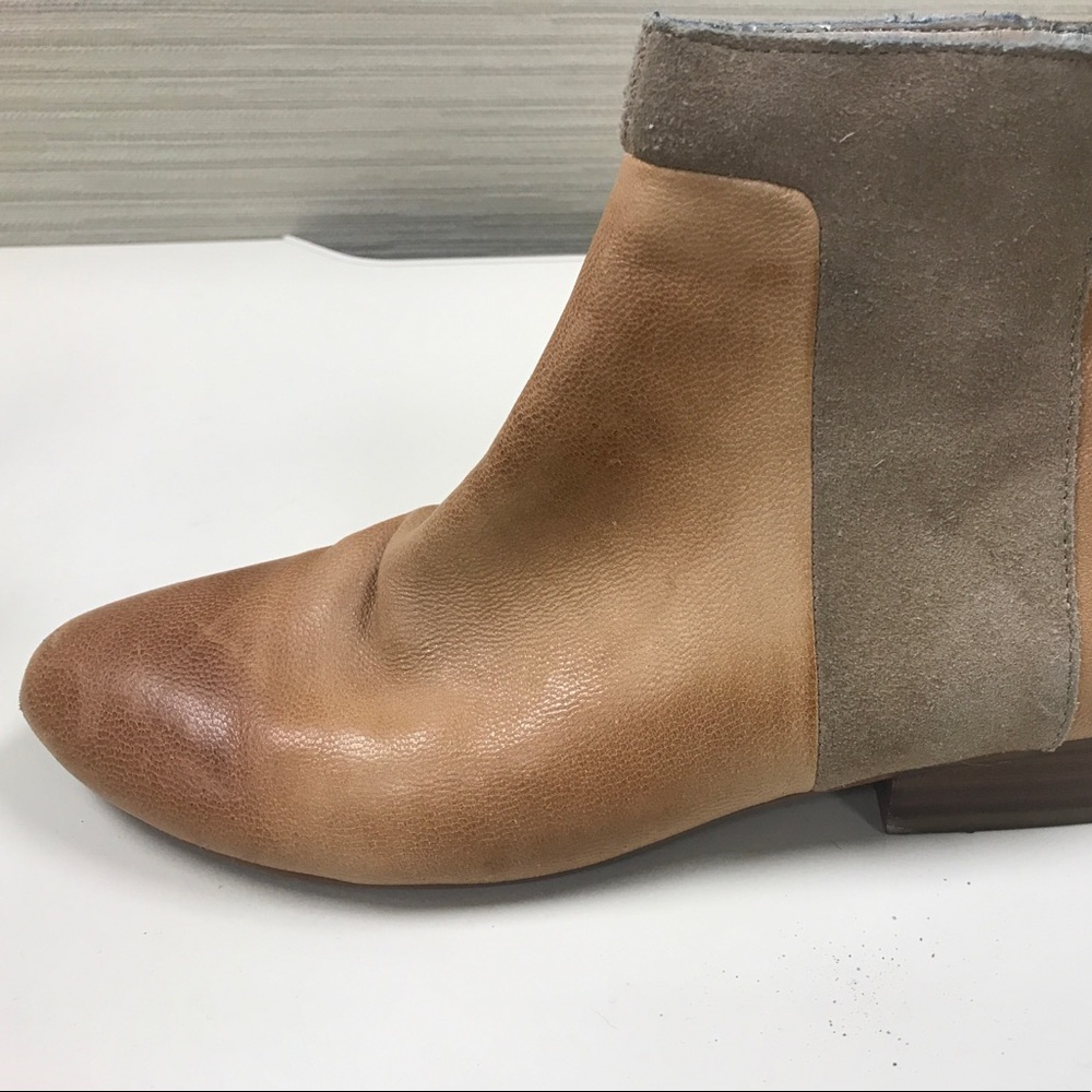 Seychelles tan leather ankle booties